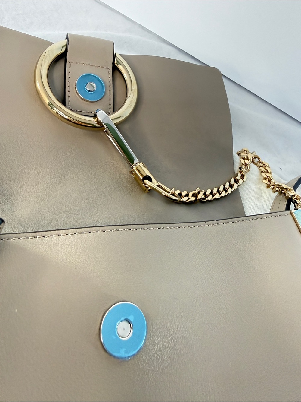 Chloé Small Faye Bag Motty Grey - NWT New With Dust Bag & Cards - Picture 4 of 11
